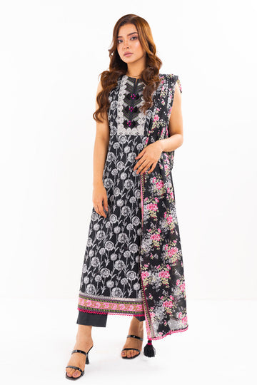 Alkaram Studio SS-47-1-24 Black Spring Summer Collection Online Shopping